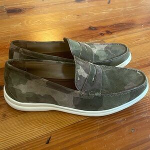 Johnston and Murphy Marlow Penny Camouflage Italian Suede Men’s Size 9.5